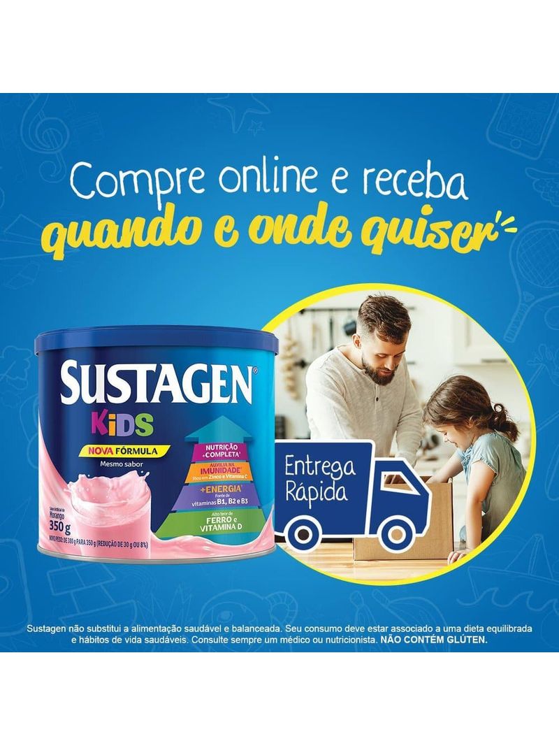Complemento-Alimentar-Sustagen-Kids-Sabor-Morango---Lata-380g