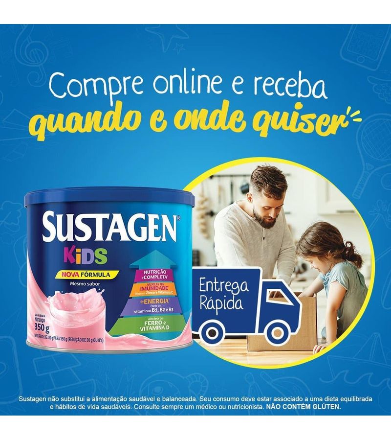 Complemento-Alimentar-Sustagen-Kids-Sabor-Morango---Lata-380g