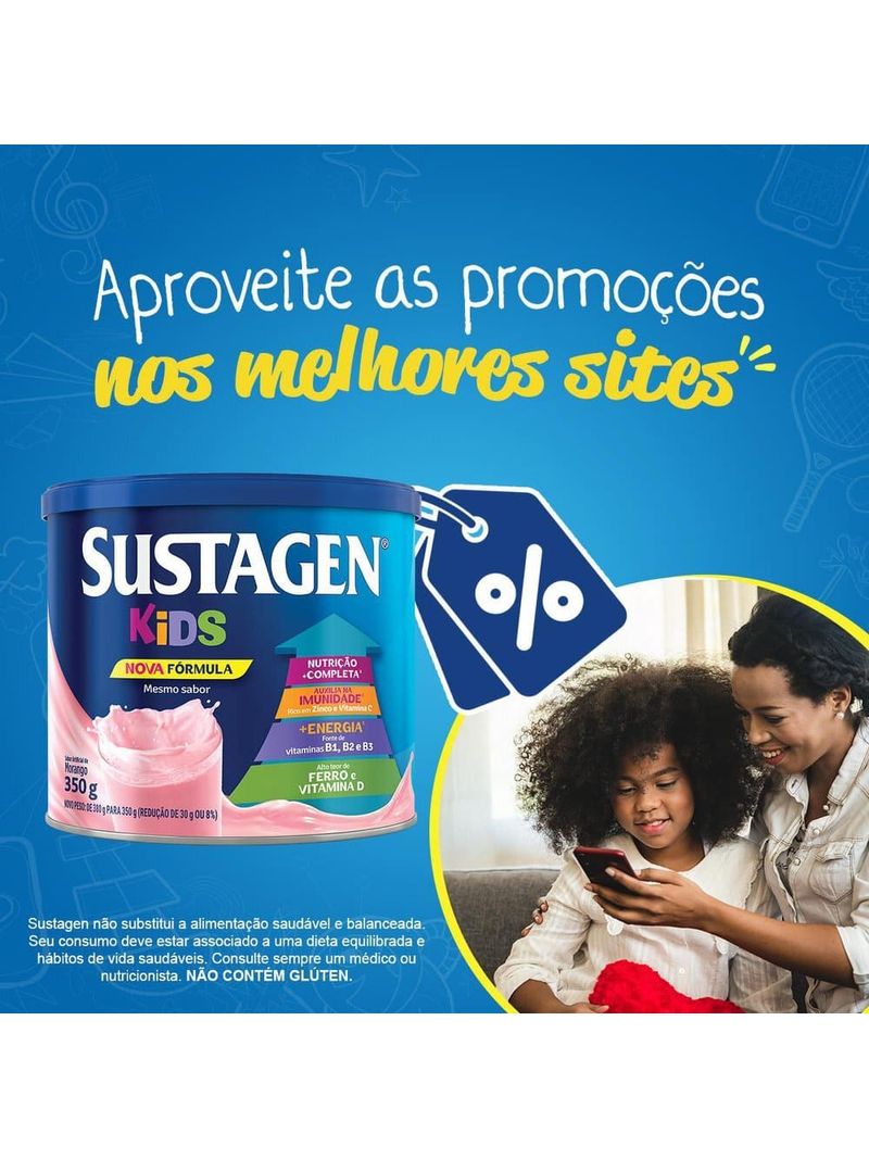 Complemento-Alimentar-Sustagen-Kids-Sabor-Morango---Lata-380g