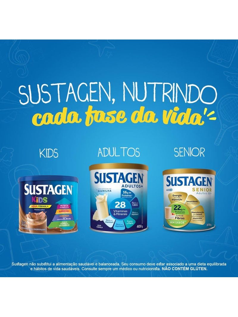 Complemento-Alimentar-Sustagen-Kids-Sabor-Morango---Lata-380g