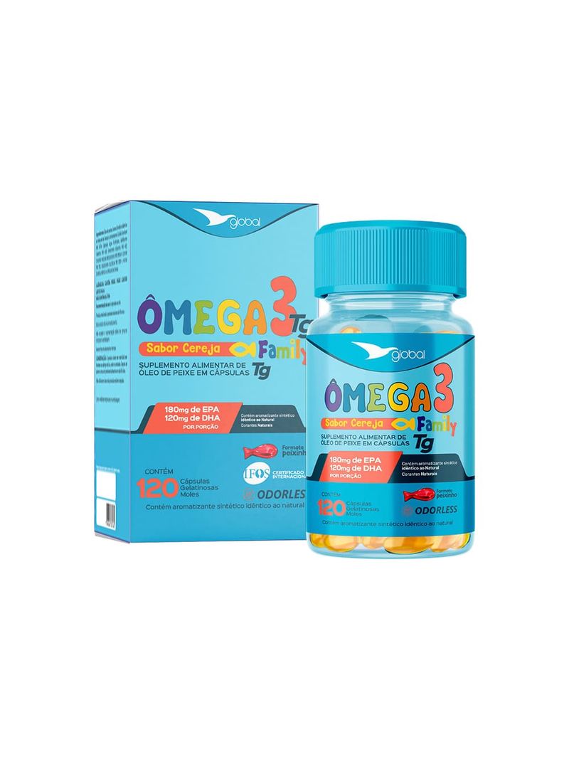 Global-Omega-3-Family-Com-120-Capsulas-Cereja