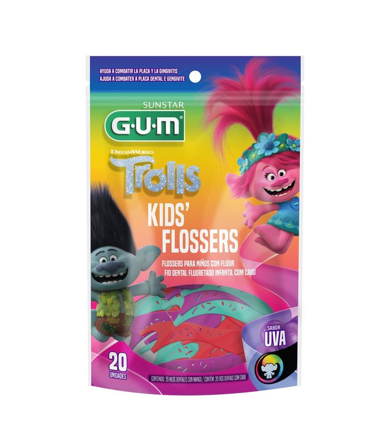 Fio-Dental-Gum-Trolls-World-Com-20-Uva-Com-Fluor