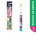 Escova Dental Gum Trolls World Com 1 +3anos Luz Led 202