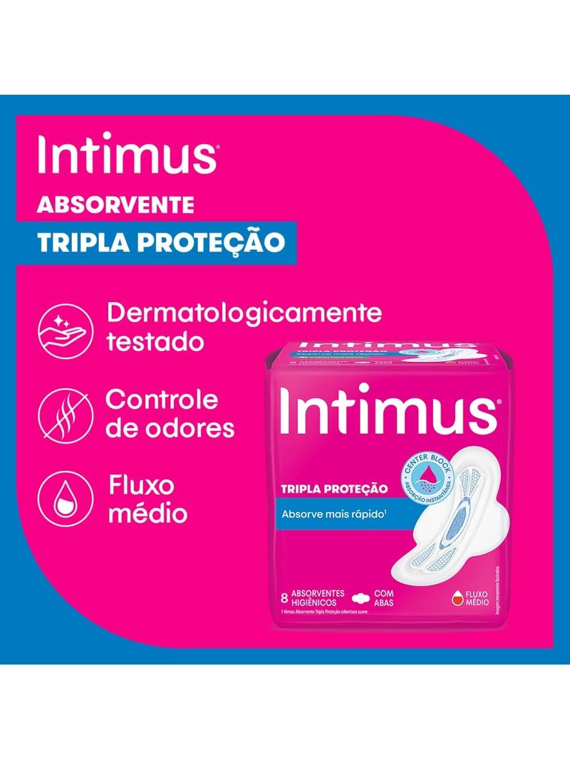 Absorvente-Intimus-Tripla-Protecao-Com-Abas-Suave-8-Unidades