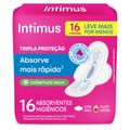 Absorvente Intimus Tripla Protecao Com Abas Seca Leve 16 Pague 14