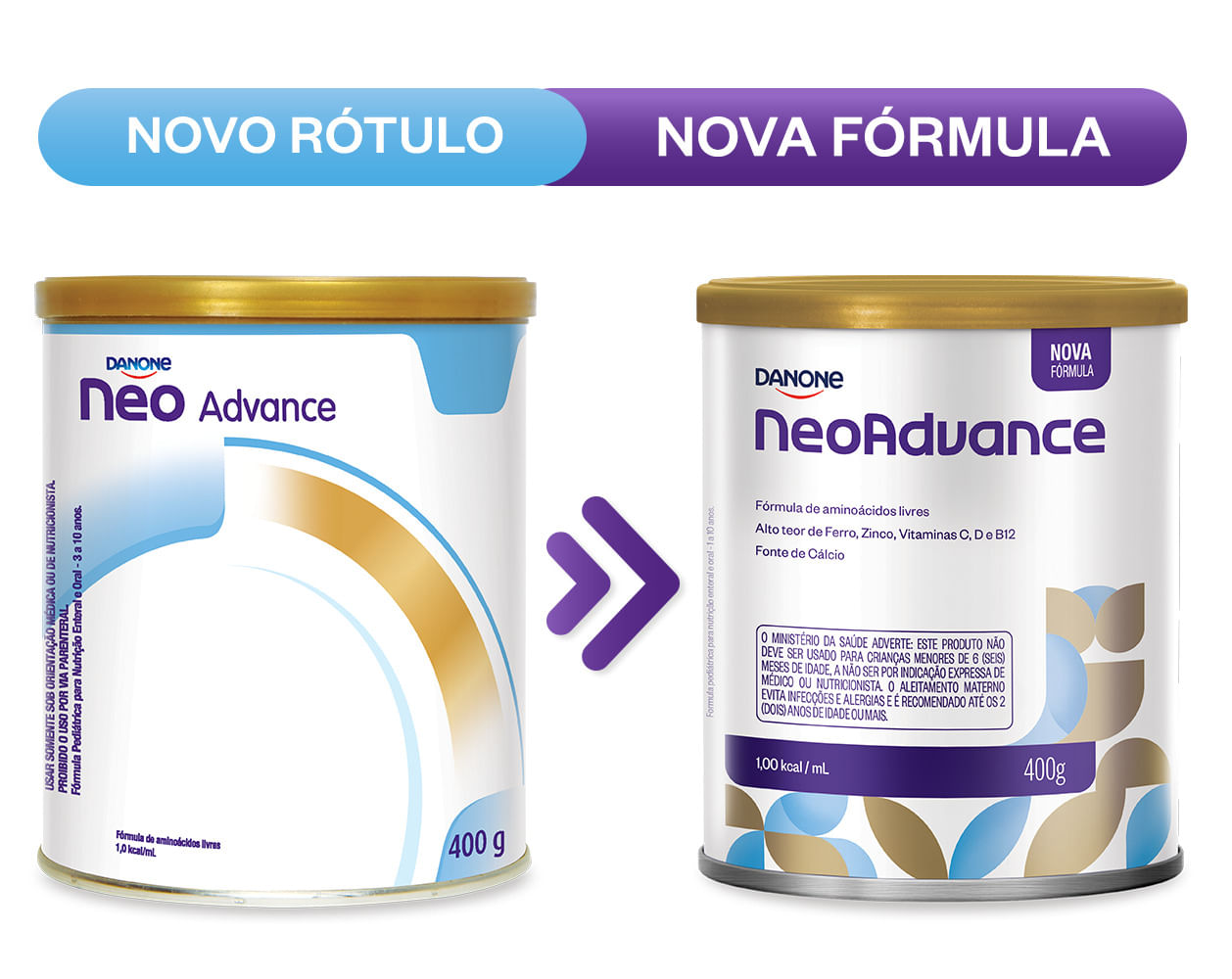 SUPLEMENTO INFANTIL NEOADVANCE 400G DANONE - Preço Popular