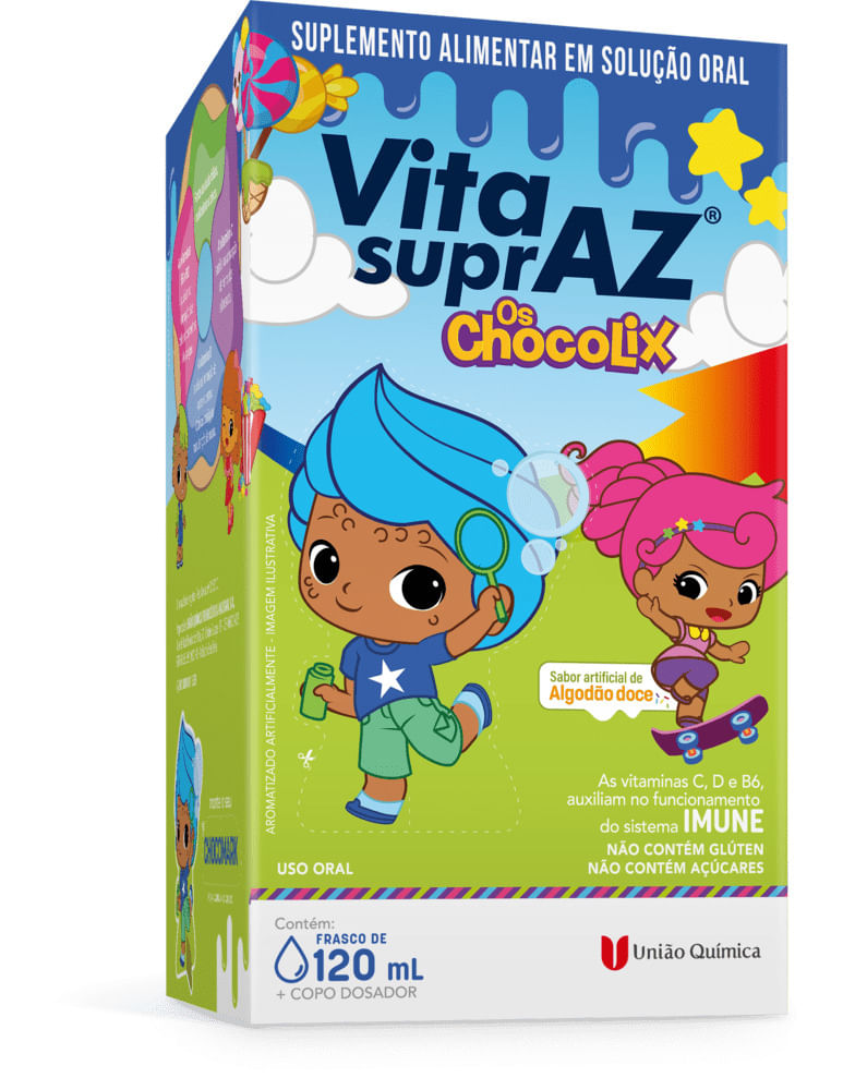 VITA SUPRAZ OS CHOCOLIX 120ML SOLUCAO ORAL ALGODAO DOCE - Preço