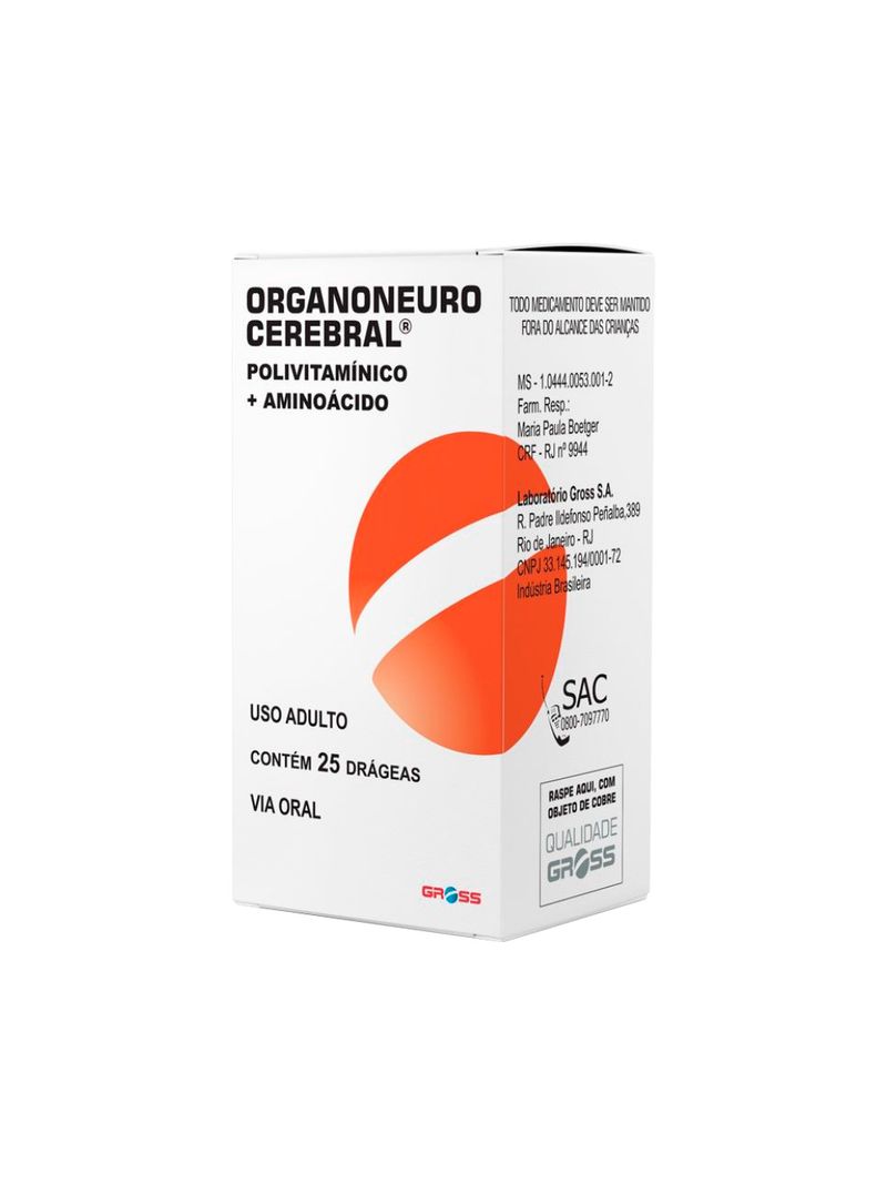 Organoneuro-Cerebral-Com-25-Drageas