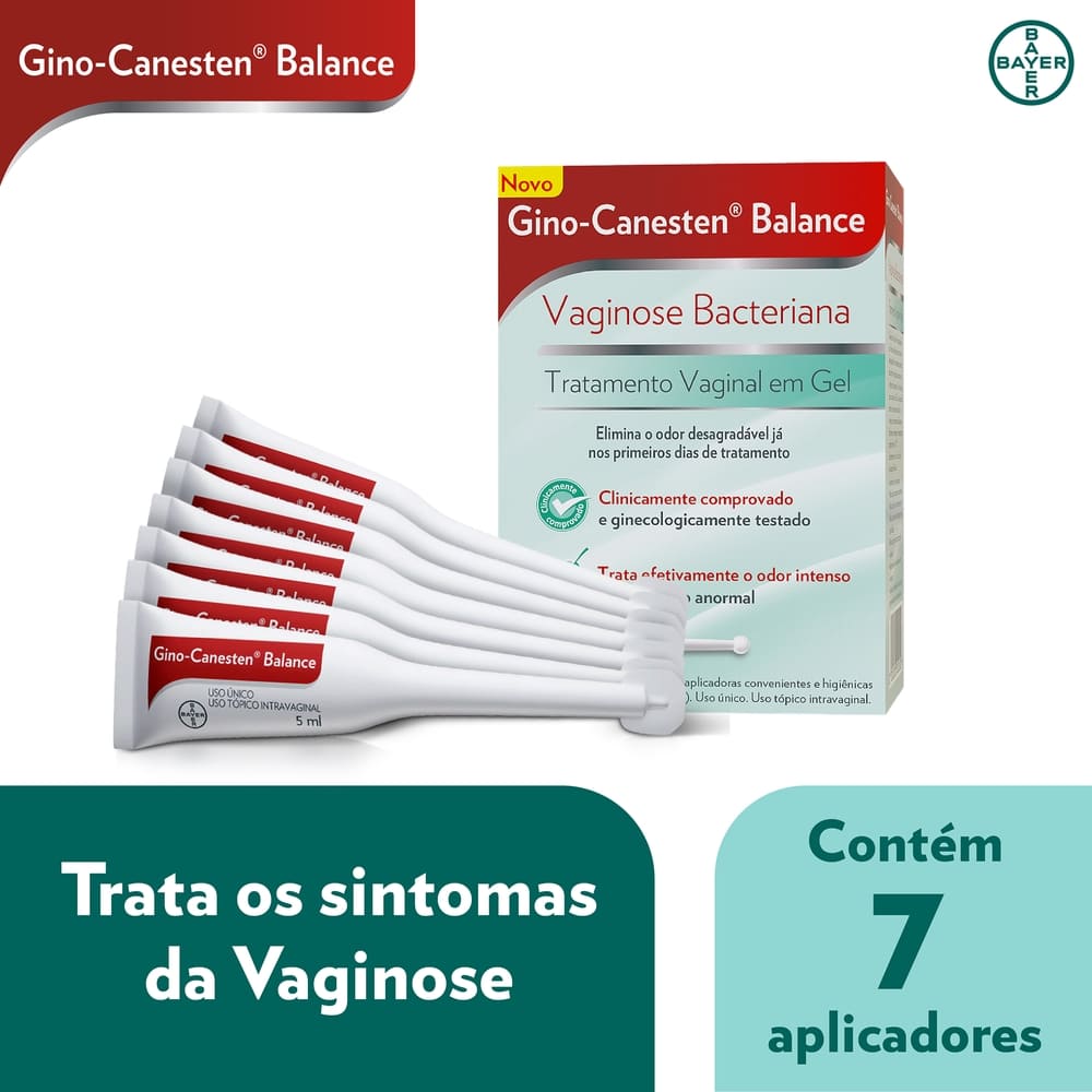 TRATAMENTO DE VAGINOSE BACTERIANA GINO-CANESTEN BALANCE - Preço Popular