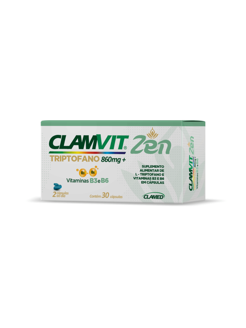 Clamvit-Zen-Triptofano---Vitaminas-B3-E-B6-Com-30-Capsulas-860mg
