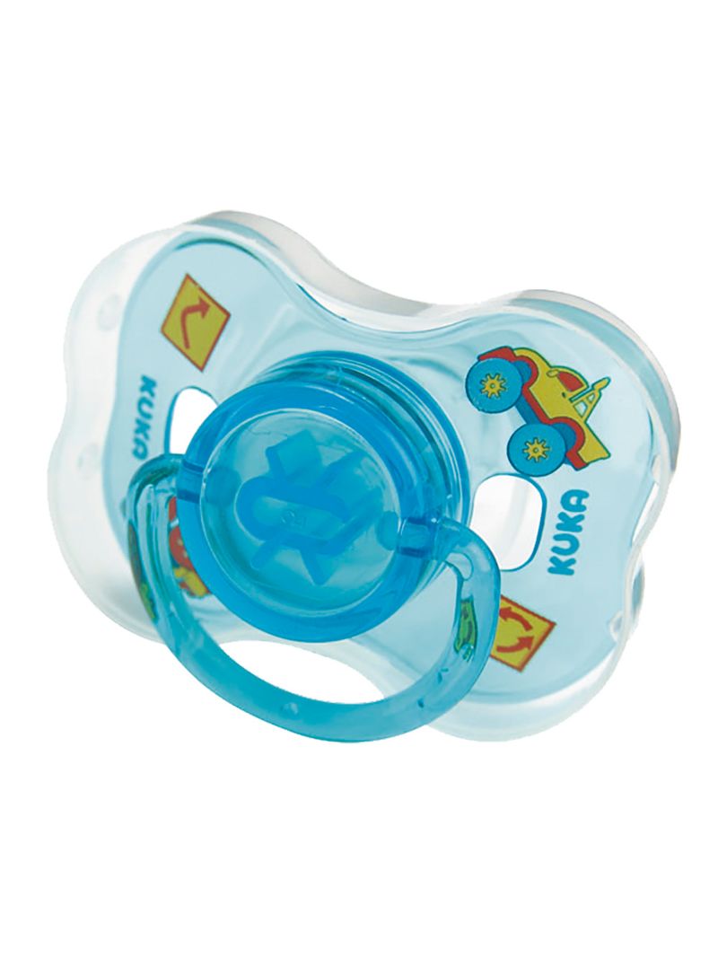 Chupeta-Kuka-Azul-Decorada-Com-Argola-Bico-Silicone-N.2