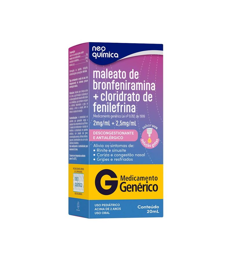 Bronfeniramina-fenilefrina-Neo-Quimica-20ml-Solucao-Gotas-2-25mg-ml--Generico