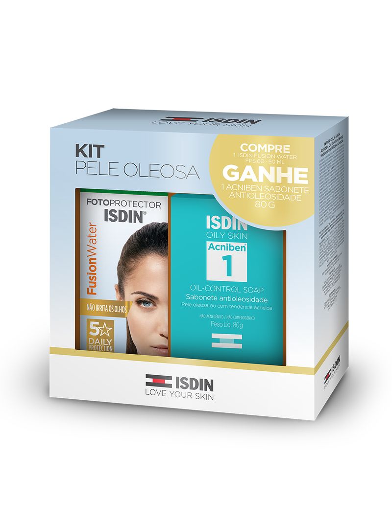 Isdin-Protetor-Solar-Fusion-Water-50ml-Fps60--80gr-Acniben-Especial