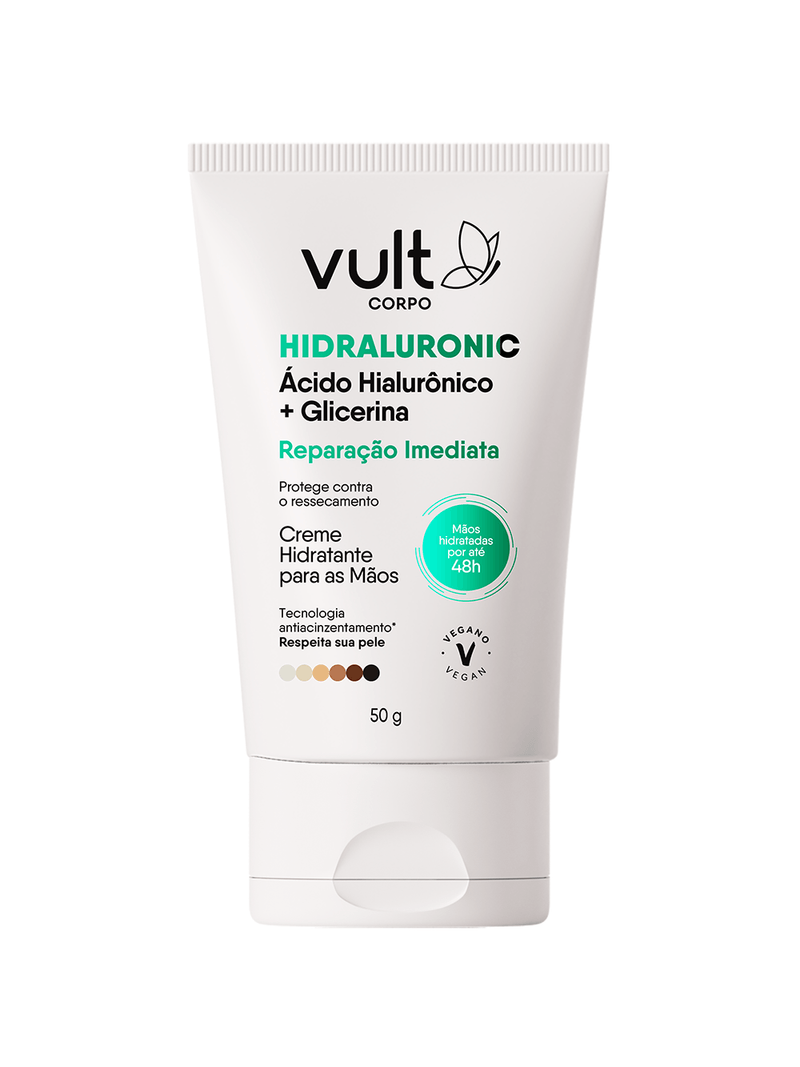 Creme-Para-As-Maos-Vult-Corpo-Hidraluronic-50gr-Reparacao-Imediata