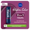 Hidratante Labial 2 Em 1 Nivea Hidra Color Violeta 4,8g