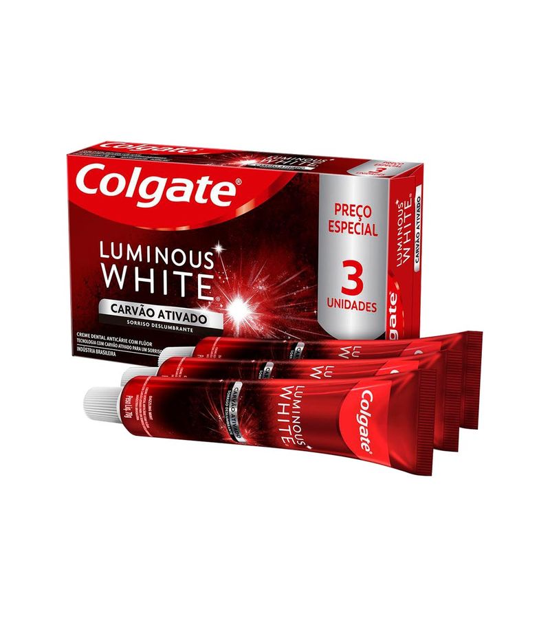 CREME-DENTAL-COLGATE-LUMINOUS-WHITE-C-3X70GR-CARVAO-ATIVADO-ESP