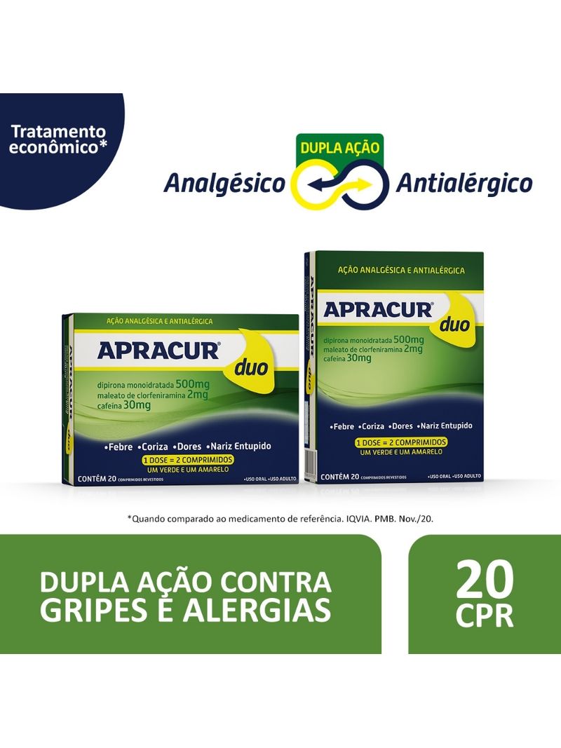 Analgesico-e-Antialergico-Apracur-Duo-com-20-Comprimidos-Revestidos