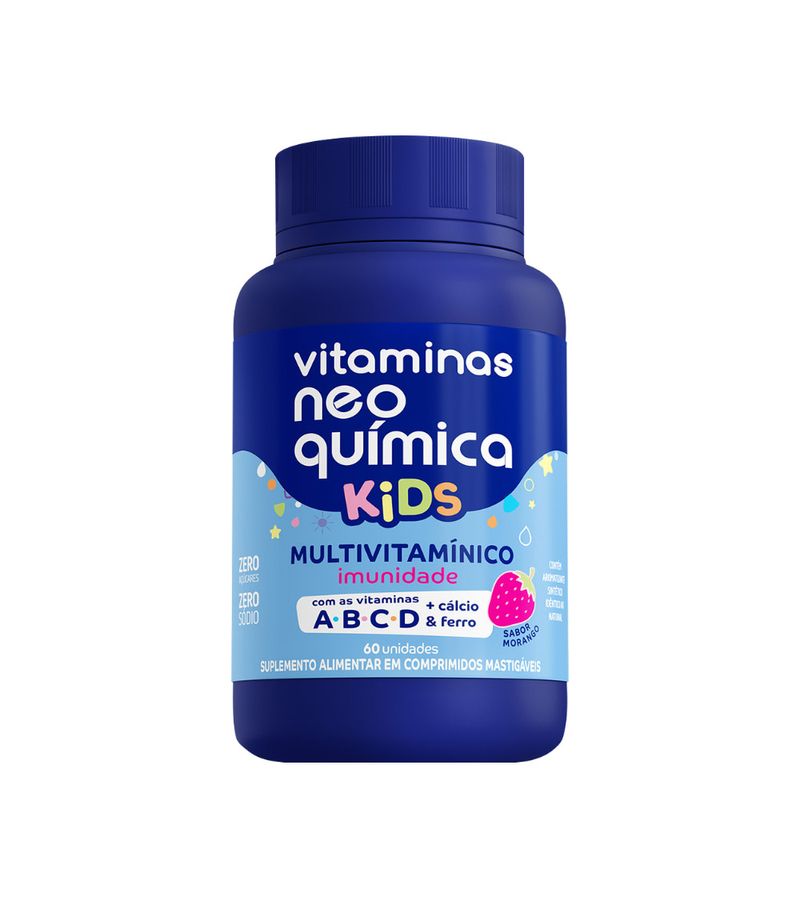 Multivitaminico-Quimica-Kids-Com-60-Comprimidos-Mastigaveis-Morango