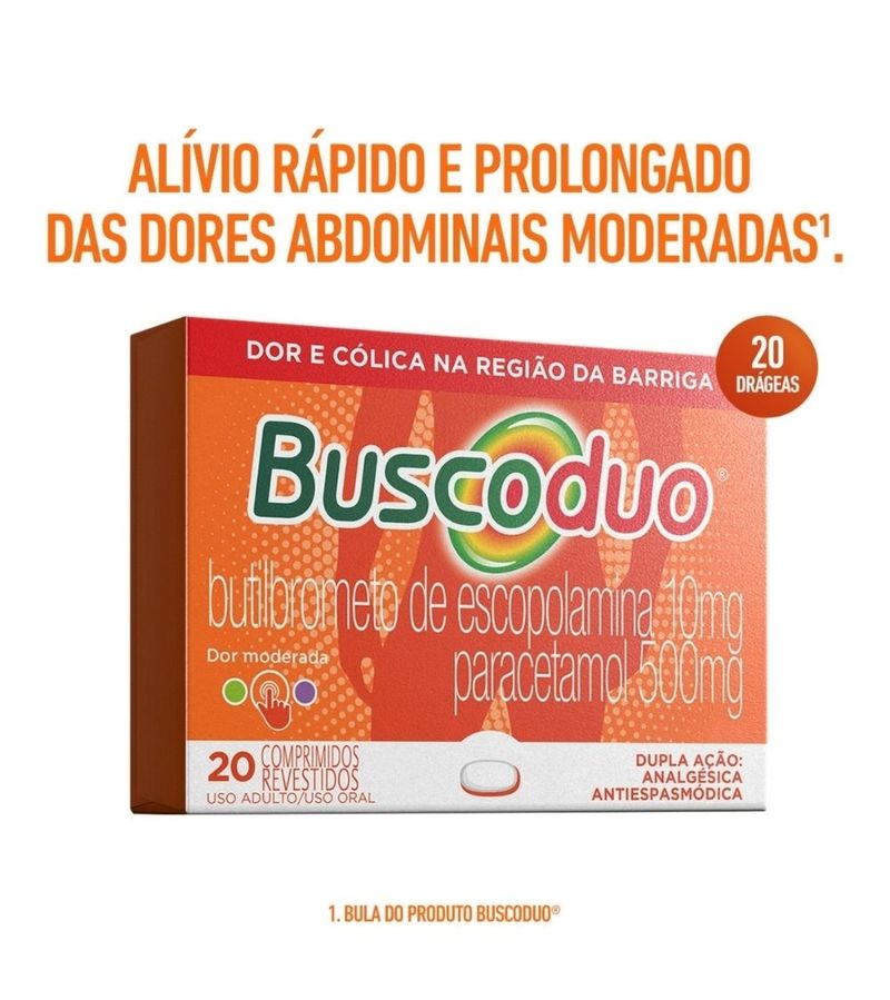 Butibrometo-de-Escopolamina-10mg-Paracetamol-500mg-Buscoduo-20-Comprimidos