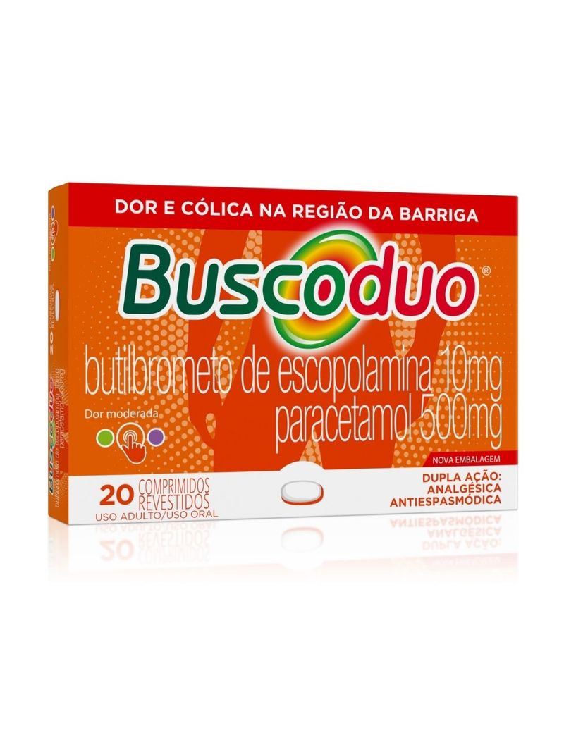 Butibrometo-de-Escopolamina-10mg-Paracetamol-500mg-Buscoduo-20-Comprimidos