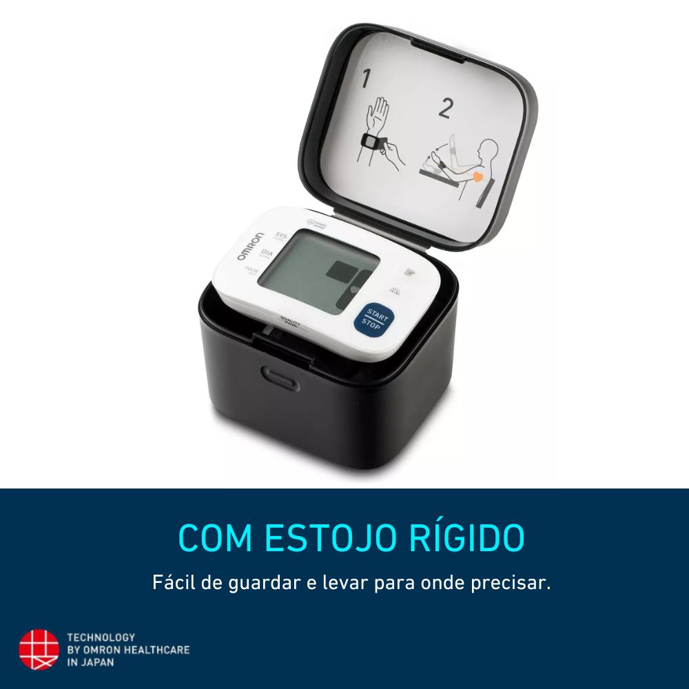 APARELHO OMRON PRESSAO DIGITAL AUTOMATICO PULSO HEM6181 - Preço Popular