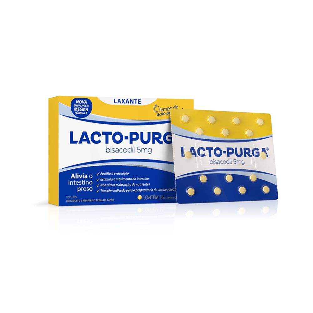 LAXANTE LACTO PURGA 16 COMPRIMIDOS - Preço Popular