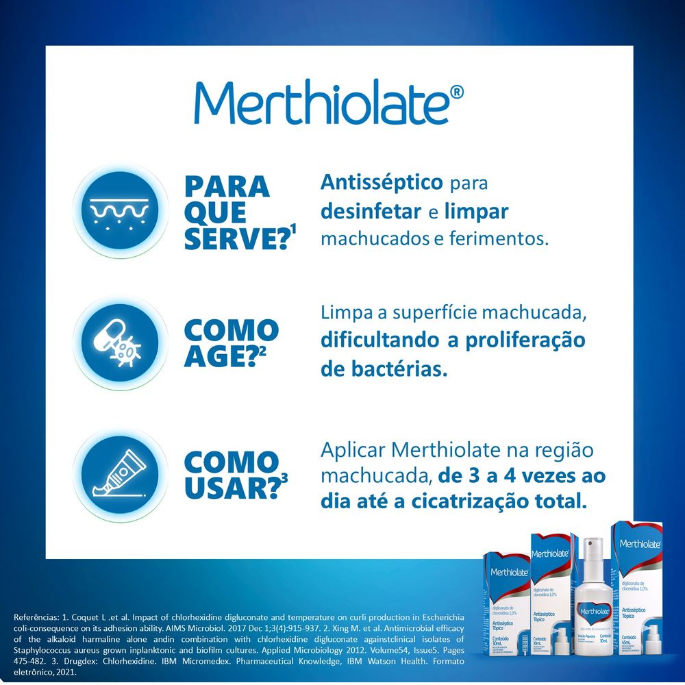 MERTHIOLATE SPRAY 45ML - Preço Popular