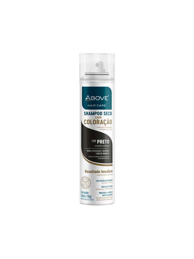 Shampoo-Seco-com-Coloracao-Cor-Preto-Above-Hair-Care-150ml