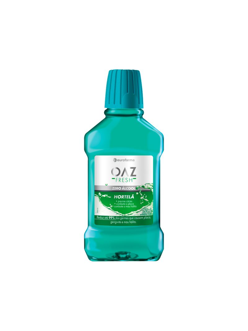 Enxaguante-Bucal-Hortela-Zero-Alcool-OAZ-Fresh-250ml
