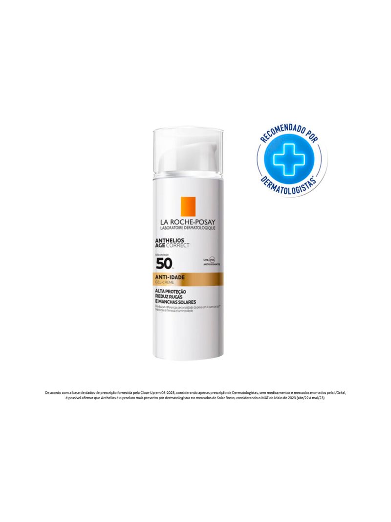 Protetor-Solar-Gel-Creme-Anti-idade-FPS-50-Anthelios-Age-Correct-La-Roche-Posay-50