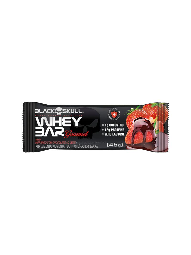Suplemento-Alimentar-de-Proteinas-em-Barra-12g-Morango-com-Chocolate-ao-Leite-Black-Skull-Whey-Bar-Gourmet-45g