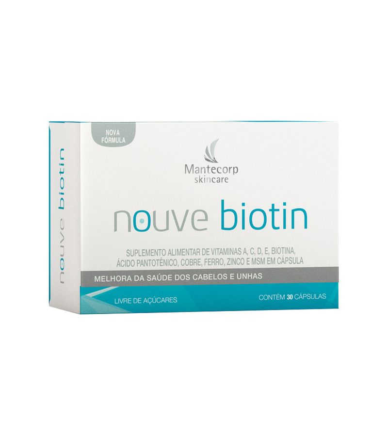 Suplemento-Alimentar-de-Vitaminas-Nouve-Biotin-Mantecorp-Skincare-30-Capsulas