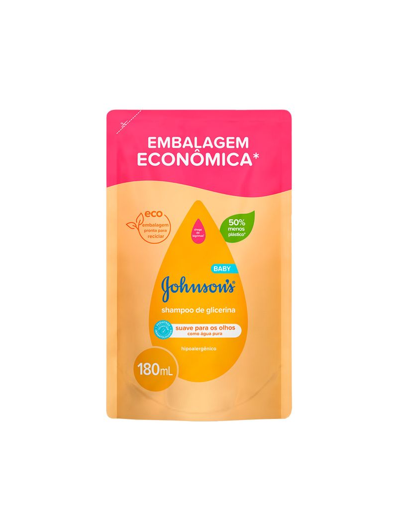 Shampoo-Johnson-Baby-180ml-Glicerina-Refil