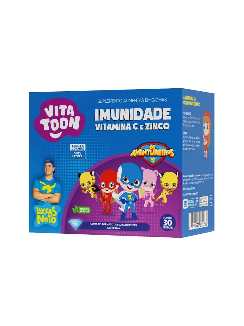 Vitatoon-Imunidade---Vitamina-C---Zinco-Com-30-Gomas-Uva