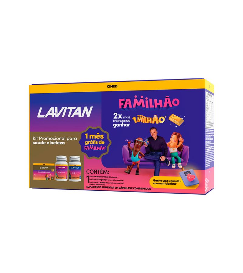 Kit-Lavitan-Familhao-Saude-E-Beleza-Com-30-Capsulas---60-Comprimidos--Revestidos---60-Comprimidos-Revestidos-Especial