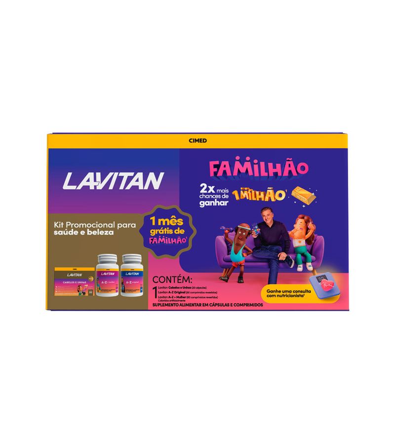 Kit-Lavitan-Familhao-Saude-E-Beleza-Com-30-Capsulas---60-Comprimidos--Revestidos---60-Comprimidos-Revestidos-Especial