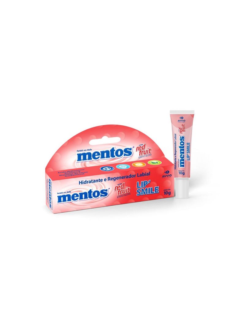 Hidratante-Labial-Mentos-Lip-Smile-Red-Fruit-10gr