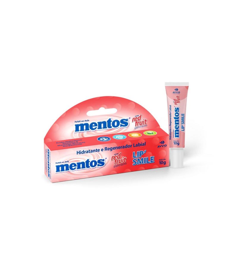 Hidratante-Labial-Mentos-Lip-Smile-Red-Fruit-10gr