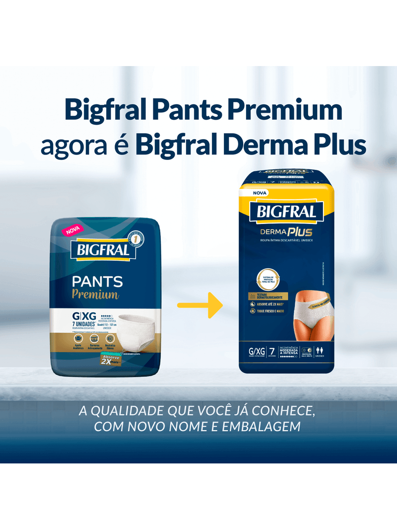 1685107087-7896012880036-740657-Roupa-Intima-Descartavel-Unissex-Bigfral-Derma-Plus-GXG-7-Unidades-Nova-Embalagem