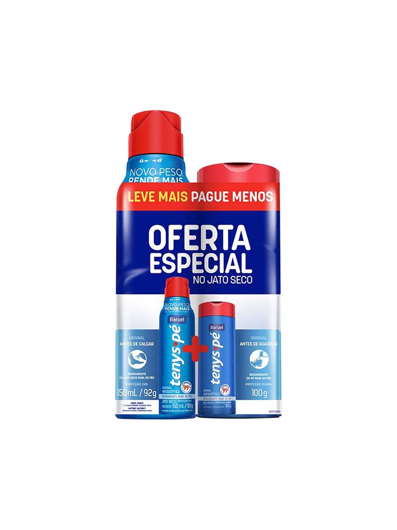 Kit-Tenys-Pe-Baruel-Aerosol-Original-150ml---Tenys-Pe-Baruel-Po-Original-100g-Especial