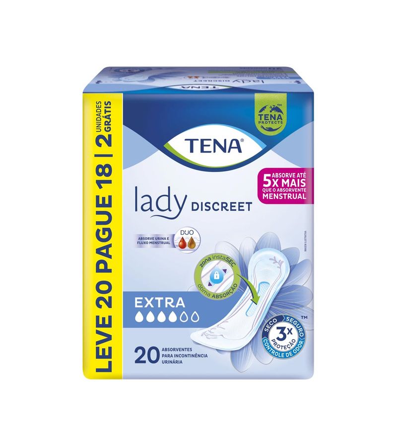 Absorvente-Tena-Lady-Discreet-Leve20pague18-Extra-Especial