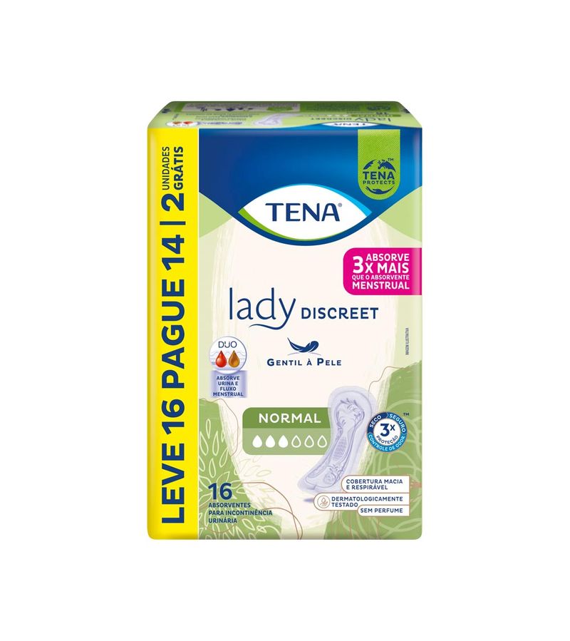 Absorvente-Tena-Lady-Discreet-Leve16pague14-Normal-Especial