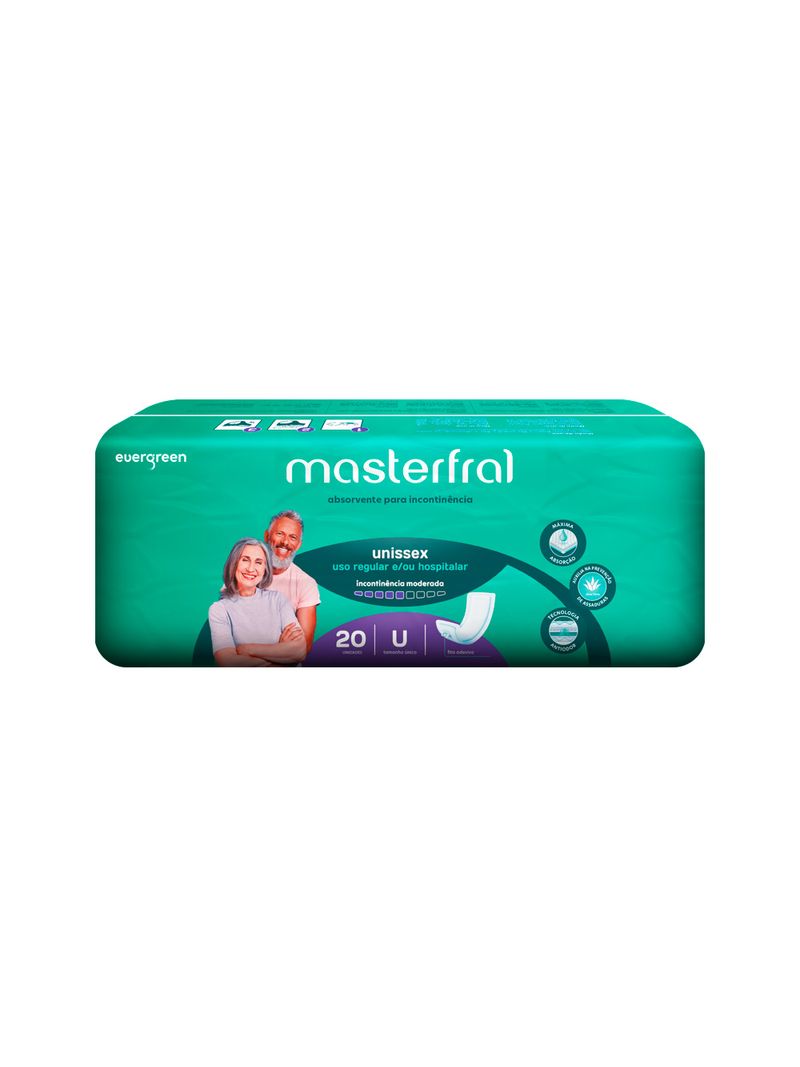 Absorvente-Para-Incontinencia-Moderada-Masterfral-Com-20-Unidades-Tamanho-Unico-Unissex
