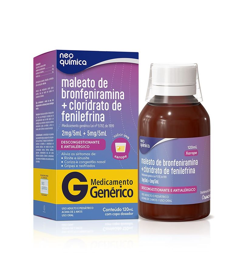 Bronfeniramina-fenilefrina-Neo-Quimica-120ml-2-5mg-5ml-Sabor-Uva--Generico