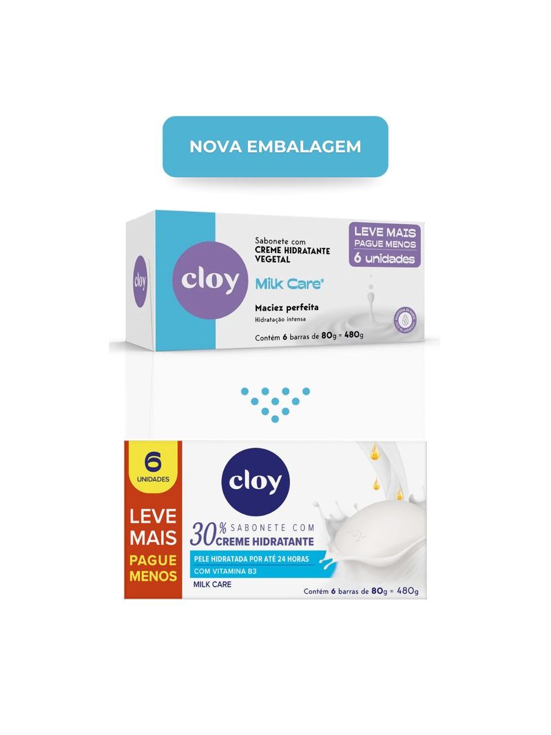 Sabonete-Cloy-Barra-Com-6x80gr-Leve---Pague---Milk-Care