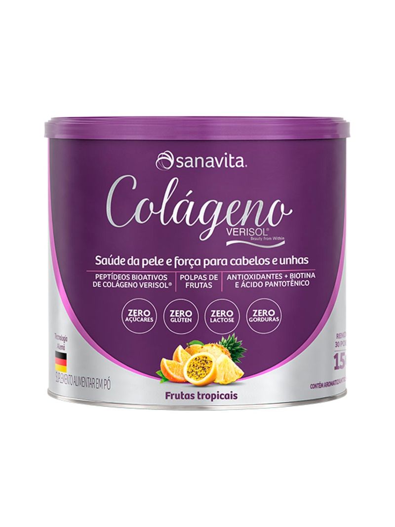 Colageno-Verisol-Sanavita-Frutas-Tropicais-150g