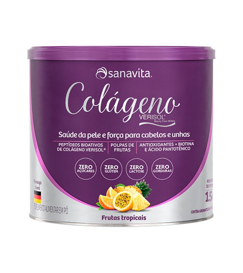 Colageno-Verisol-Sanavita-Frutas-Tropicais-150g