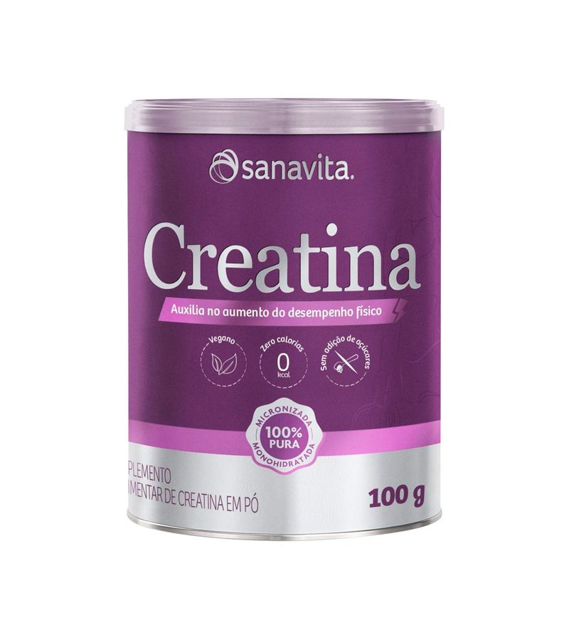 Suplemento-Em-Po-Sanavita-Creatina-100--Pura-Monohidratada-100g