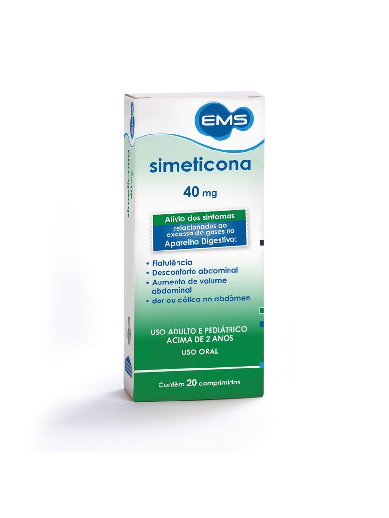 Simeticona-Ems-40mg-Com-20-Comprimidos