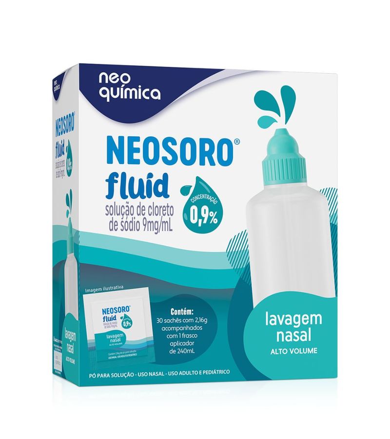 Neosoro-Fluid-Alto-Volume-09--Po-Para-Solucao-Nasal-30-Saches---Frasco--Aplicador